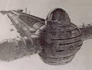 Sketch of the Harkonnen standard ship.